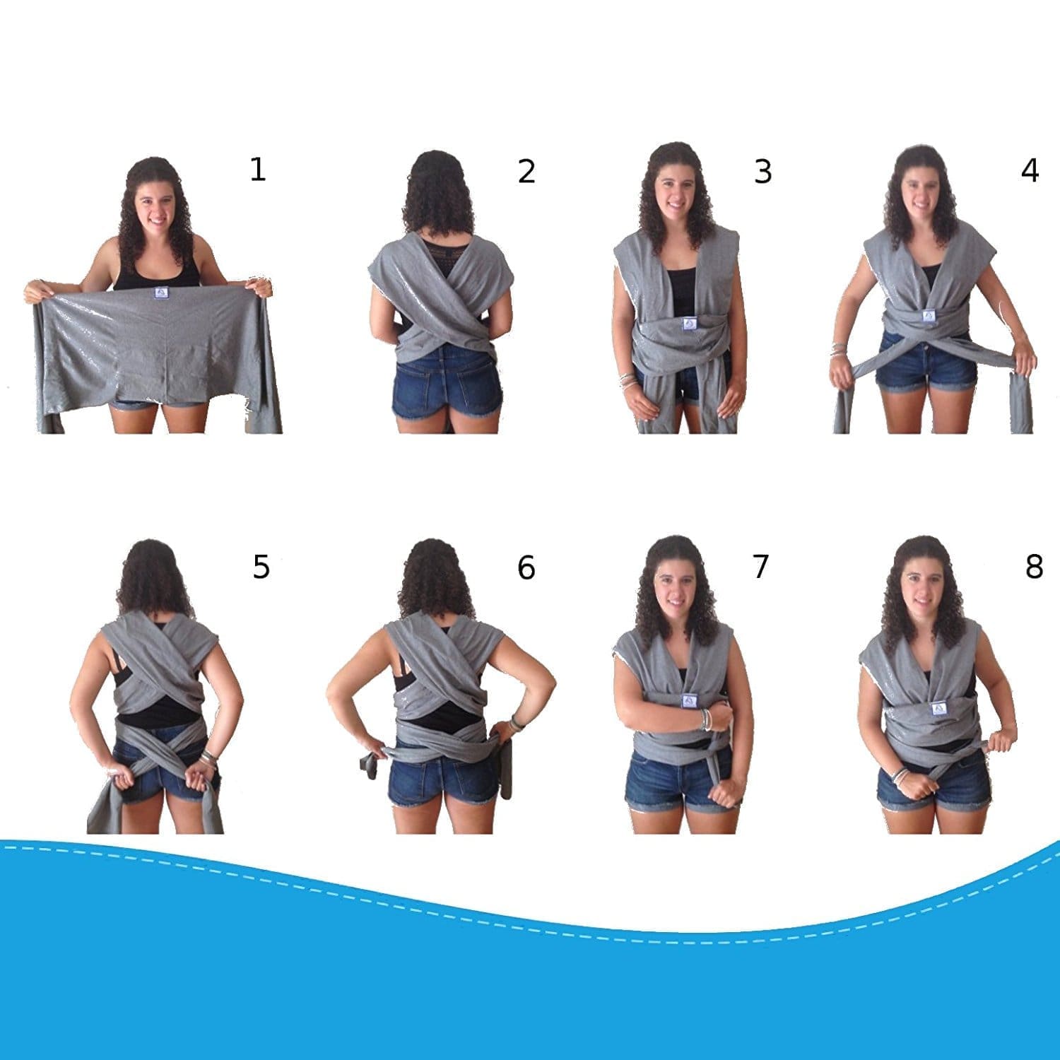 Fular portabebés elástico - Imagen 2