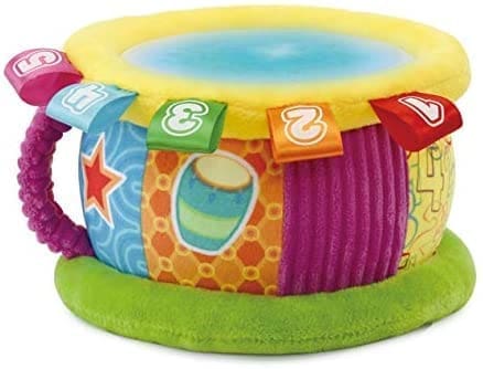 VTech Tambor Luces mágicas | Juguete para bebé +6 Meses | Bilingüe español-inglés | Más de 100 Canciones, melodías, Frases y Sonidos | Versión ESP | Multicolor, Color (3480-612547)
