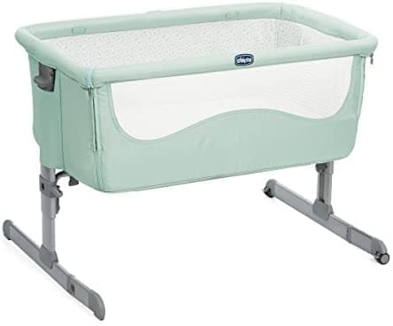Chicco Next2me - Cuna de colecho con anclaje a cama y 6 alturas, color verde