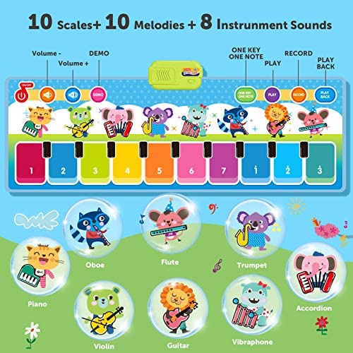GENERICO Alfombra Piano Musical Para Niños 2 En 1 Juguetes De Teclado GENERICO Alfombra Piano Musical Para Niños 2 En 1 Juguetes De Teclado