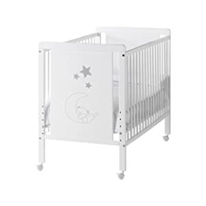cuna bebe lateral abatible madera de haya cool-dreams