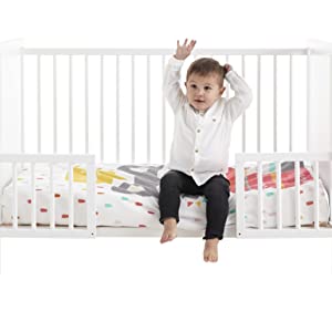 cuna convertible en cama cama infantil kit barandillas cuna resistente madera haya