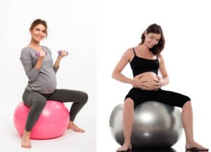 Mejor postura para el parto_pelota pilates