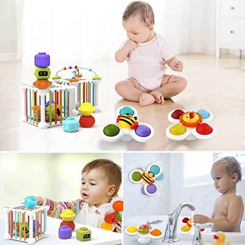 Set De 15 Ventosas De Silicona Para Niños – Juguetes Sensoriales De Baño Y Creatividad, Sin BPA, Regalo 3-7 Años