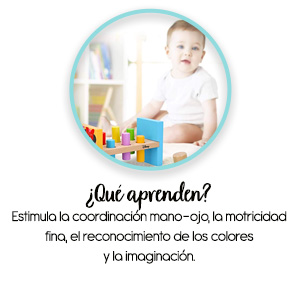 Woomax;colorbaby; juguete; juguete para niños; bloques de madera; reloj calendario; reloj niños