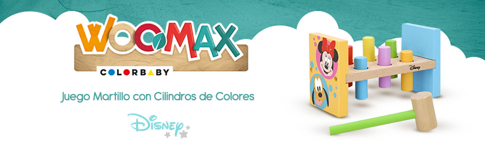 Woomax;colorbaby; juguete; juguete para niños; bloques de madera; reloj calendario; reloj niños
