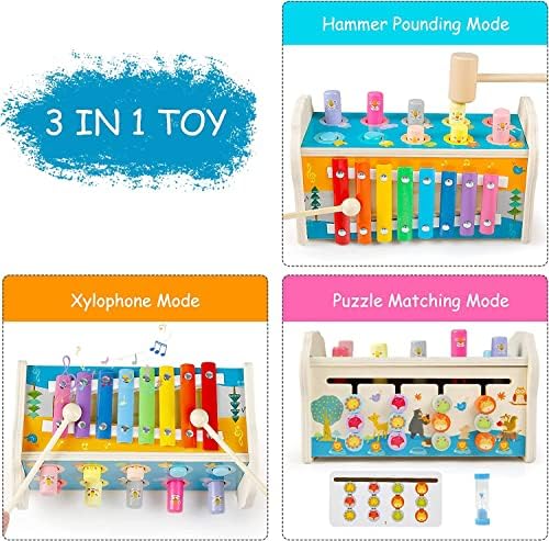 Juguete Montessori De Madera 3 En 1 Para Aprender A Contar – Tablero De Doble Cara, Números, Sumas Y Restas Para Niños De 3 A 5 Años