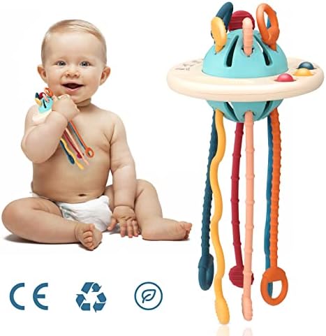 Juguetes para bebés 6 en 1 de 6 a 12 meses, juguetes Montessori para bebés  de 6 a 18 meses, juguetes de dentición para bebés, bloques y anillos