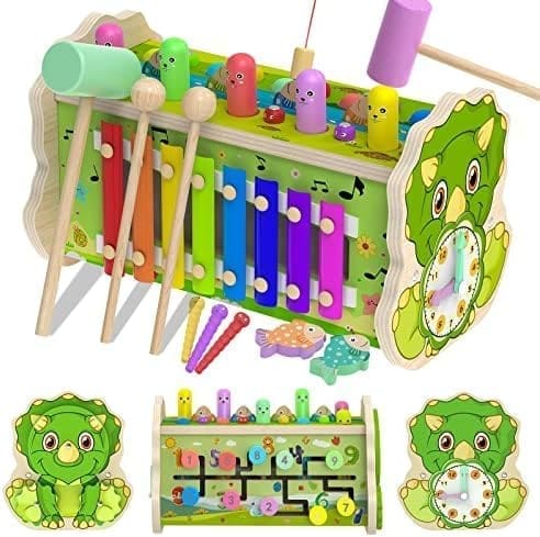 Achiyway Juguetes Montessori Madera 1 Años, Educativos Niños 1 2 3 4 5 años,  Magneticos con Juego de Pescar y Puzzles para Regalos de Cumpleaños de 1-5  Años : : Juguetes y juegos