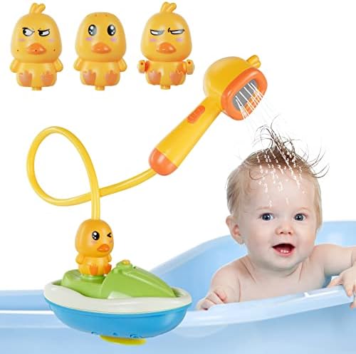 Aolso Juegos de baño para niños, 6 piezas de baño para bebé con cabezal de  ducha, juguete, bañera de baño para niños, juguete para 1, 2, 3, 4, 5, 6  años, niños, niña, regalo