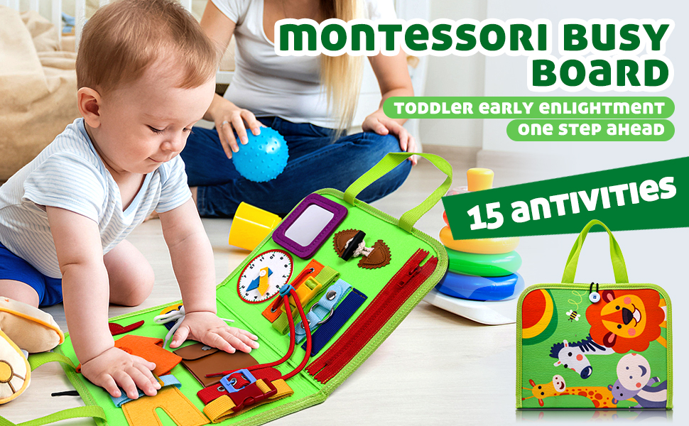 busy board toddler juguetes educativos regalos montessori para bebes niños 1 años tablero ocupado 