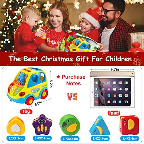 Regalo Bebe 6 Meses Tambor Musical Para Bebés Con Luces Y Sonidos - Juguete Educativo Para Niños De 6 A 18 Meses Tambor Luces Sonidos Animales