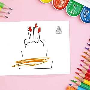 tarta de cumpleaños personalizable colores