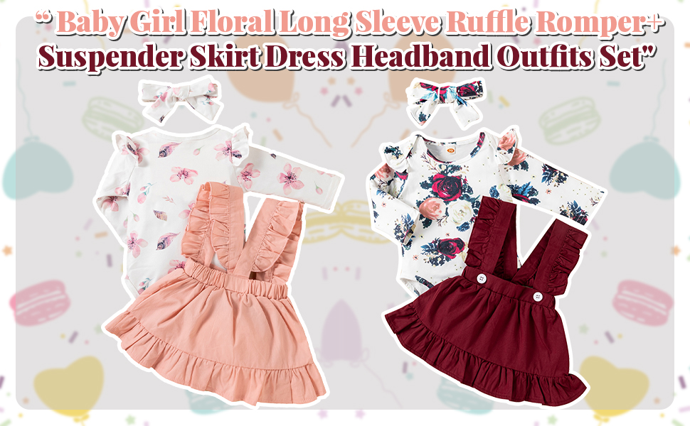 ropa de flores para bebé niña