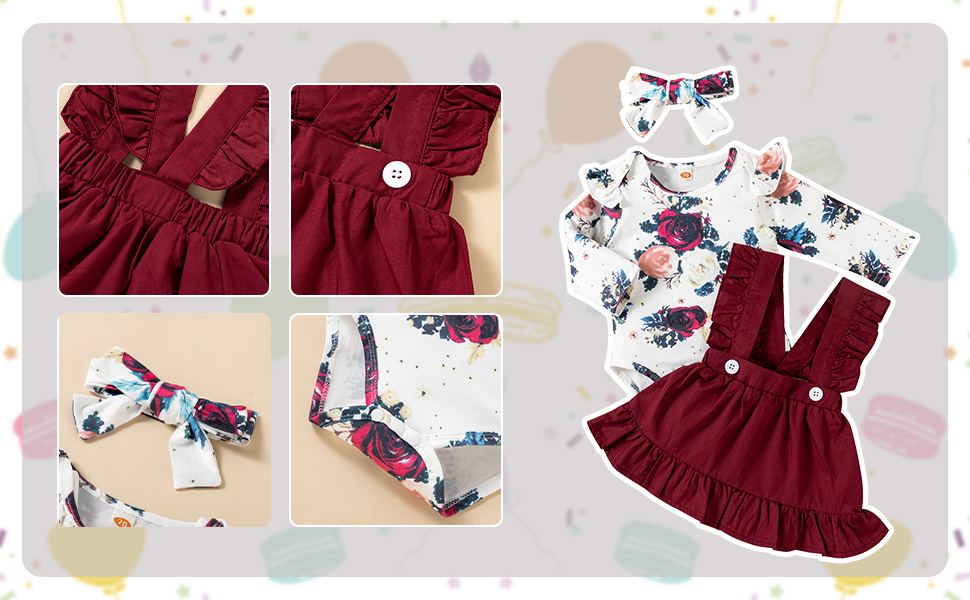 ropa de flores para bebé niña