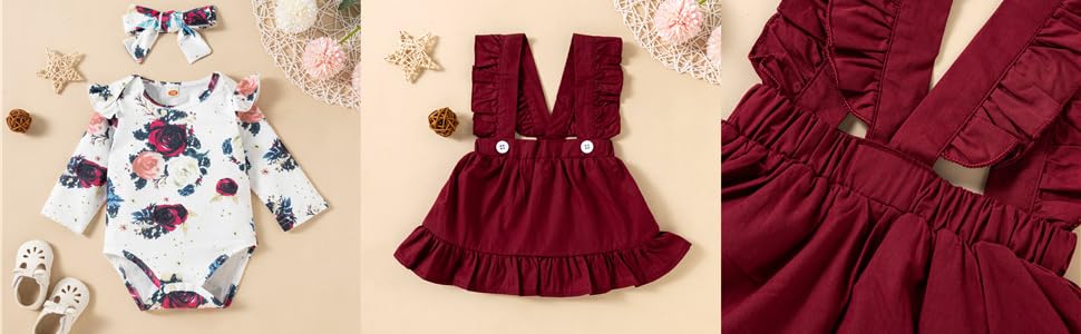 ropa de flores para bebé niña