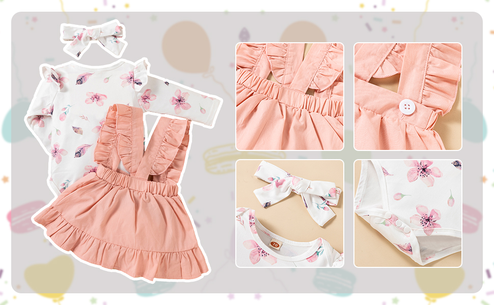 ropa de flores para bebé niña