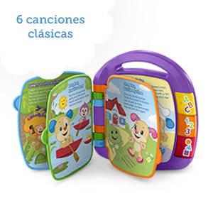 Este libro musical cobra vida con seis canciones infantiles.