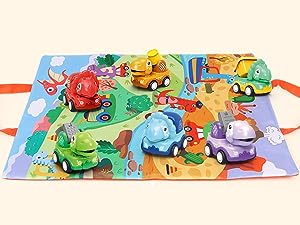 Alfombra de Juego con Temática de Dinosaurios