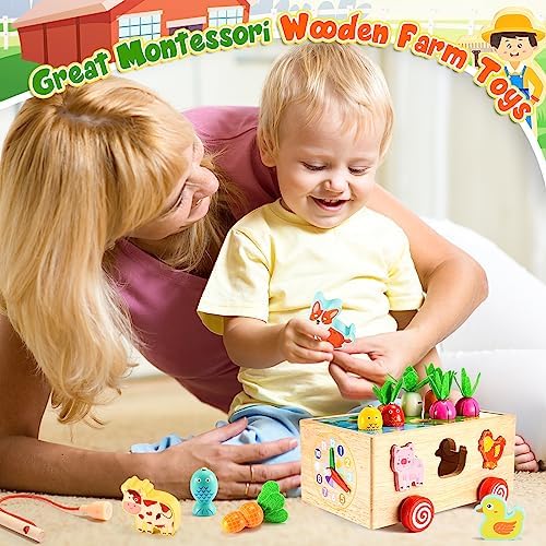 Toyzey Parking De Coches De Madera – Juguete Montessori Para Niños De 1 Año Con 4 Mini Coches – Regalo Educativo En Colores Pastel