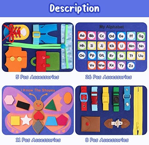 WOOBLO Juguetes Montessori De Madera Para Bebés De 1 Año - 8 En 1 STEM, Motricidad Fina, Aprendizaje Sensorial Y Clasificación, Regalo Ideal Para Niños Y Niñas De 2 A 4 Años