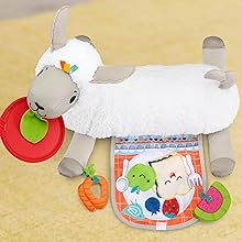 Fisher-Price - Llama Crece Conmigo, Cojín Juguete Sensorial para Bebé Recién Nacido (Mattel GLK39)