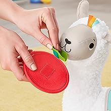 Fisher-Price - Llama Crece Conmigo, Cojín Juguete Sensorial para Bebé Recién Nacido (Mattel GLK39)