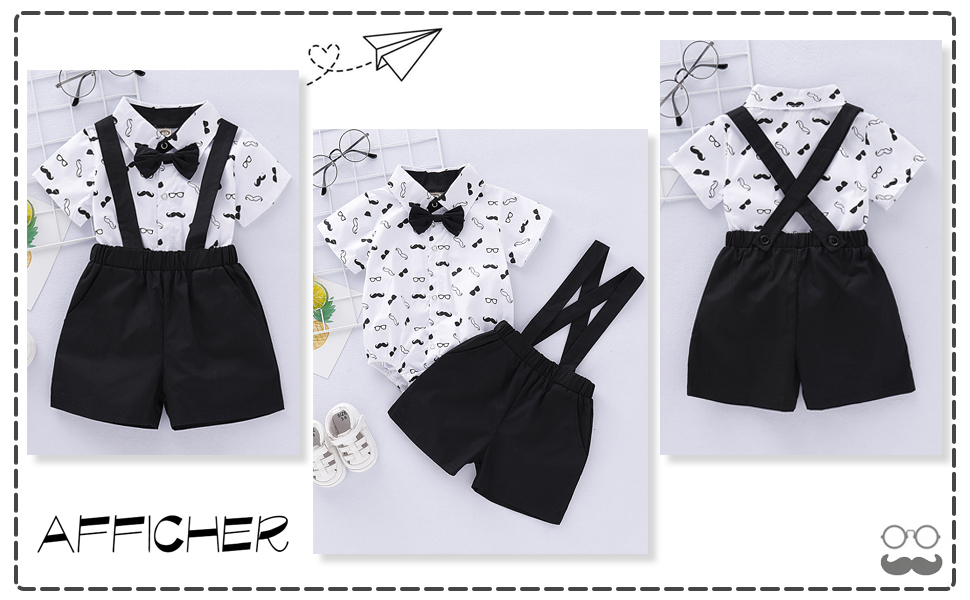 Ropa de bebé niño Trajes de caballero Trajes