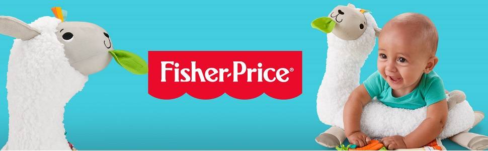 Fisher-Price - Llama Crece Conmigo, Cojín Juguete Sensorial para Bebé Recién Nacido (Mattel GLK39)