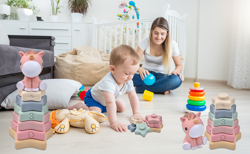 Stacking Toys with Rings