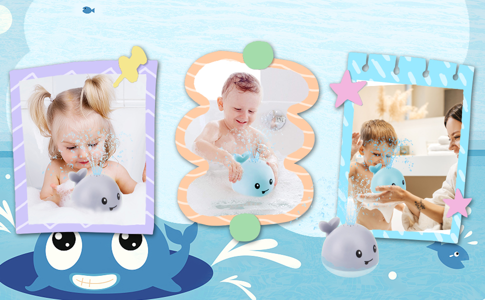 whale bath toys