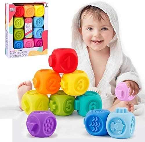 Bambebe Juguetes Montessori Bebes 6-12 Meses, 7 in 1 Juguetes